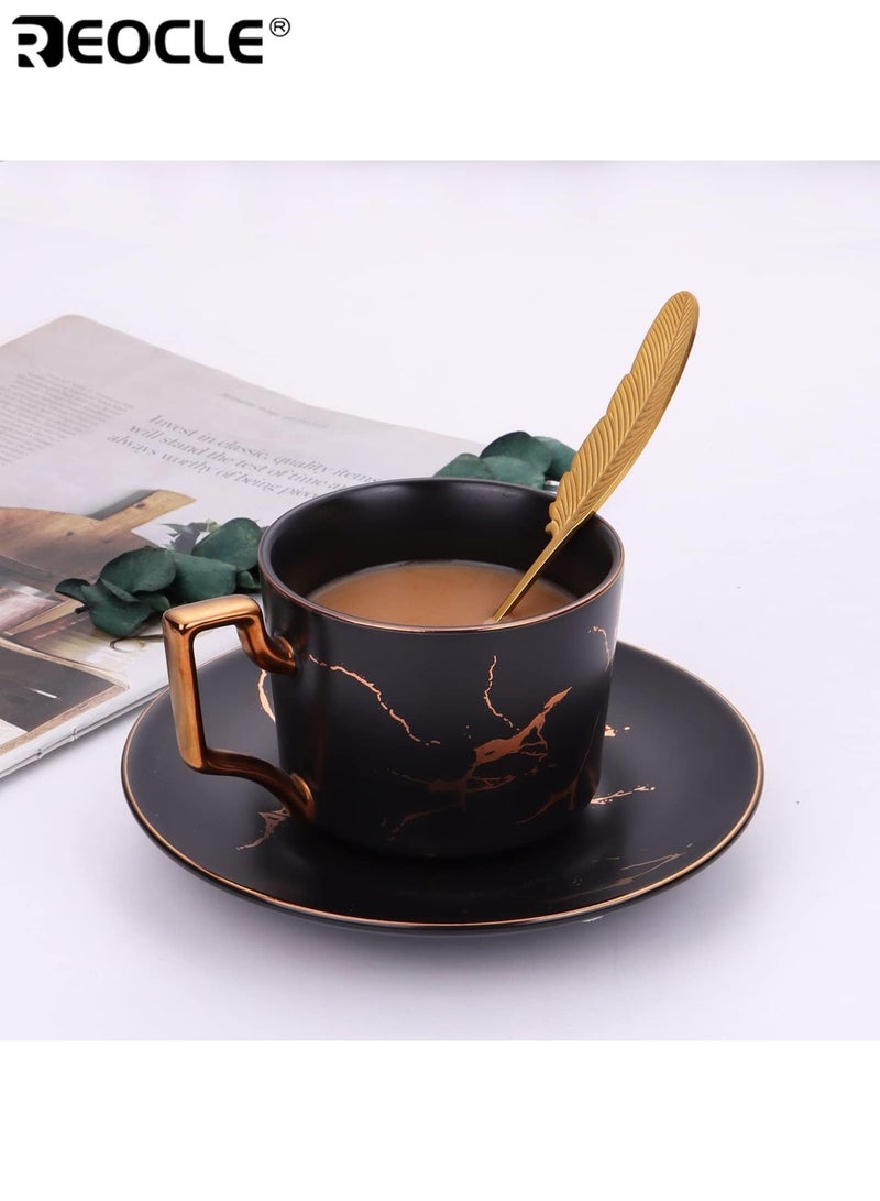 REOCLE 10PCS Stainless Steel Mini Demitasse Espresso Coffee Spoons and Forks Set with Durable Rust - Resistant Material & Smooth Polished Surface & Compact Size for Fruit Cake Cheese Desserts Stirring Daily Use Home Kitchen Cafe for Men Women - Image 5