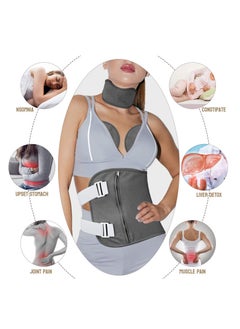 Castor Oil Pack Kit, Wool Flannel Organic Castor Oil Pack Wrap for Waist and Neck and Breasts, with Adjustable Strap and Pocket, Reusable Castor Oil Packs for Liver Detox (Grey Set) - pzsku/ZAD4B4D88F42332FA0933Z/45/_/1722248585/94de6719-b1c0-43df-bca5-cb83a9807db0