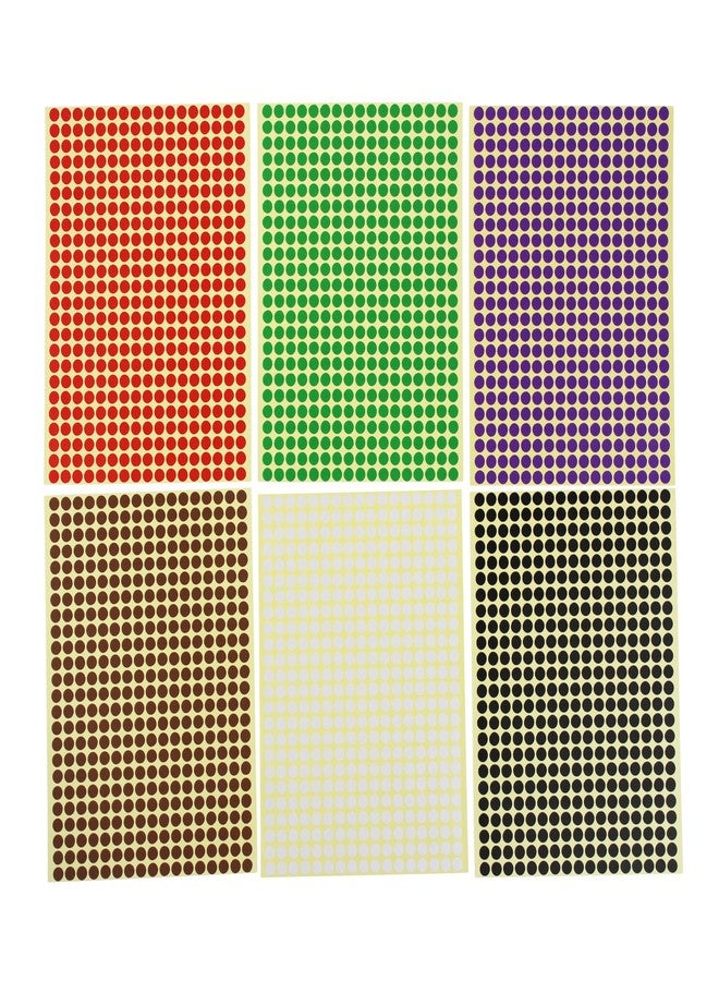 LJY 6mm Round Dot Stickers Color Coding Labels, 12 Different Assorted Colors, 36 Sheets, 14688 Dots in Total - Image 4