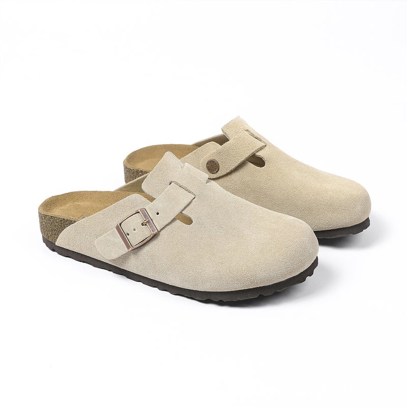 Birkenstock Sandals Spring/Summer New Arrival Unisex Outdoor Slippers Casual Closed-Toe Retro Half-Slippers