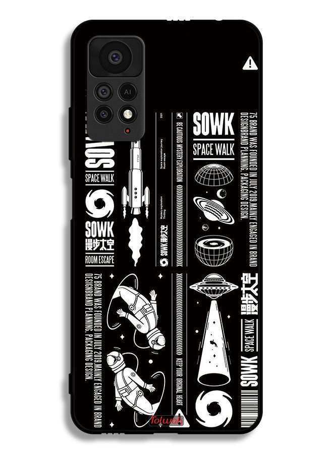 Tolwak Xiaomi Redmi Note 11 Pro 5G Protective Case Cover Sowk Space Walk Sticker - Image 2