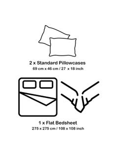 LuxHome Luxury Satin Line Bedsheet and Pillowcase Set – Hotel-Quality Breathable Cotton Bedding, Satin Finish, Soft and Luxurious – Flat Bedsheet 275x275cm with 2 Pillowcases 46x69cm, Sedona Sage  - Image 3