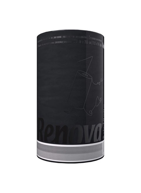 Black Paper Towel Jumbo Roll - 2 Ply, 120 Highly Absorbent Sheets - Achieve a Professional and Polished Image with Style- Unique and Different