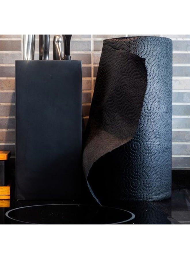 Black Paper Towel Jumbo Roll - 2 Ply, 120 Highly Absorbent Sheets - Achieve a Professional and Polished Image with Style- Unique and Different