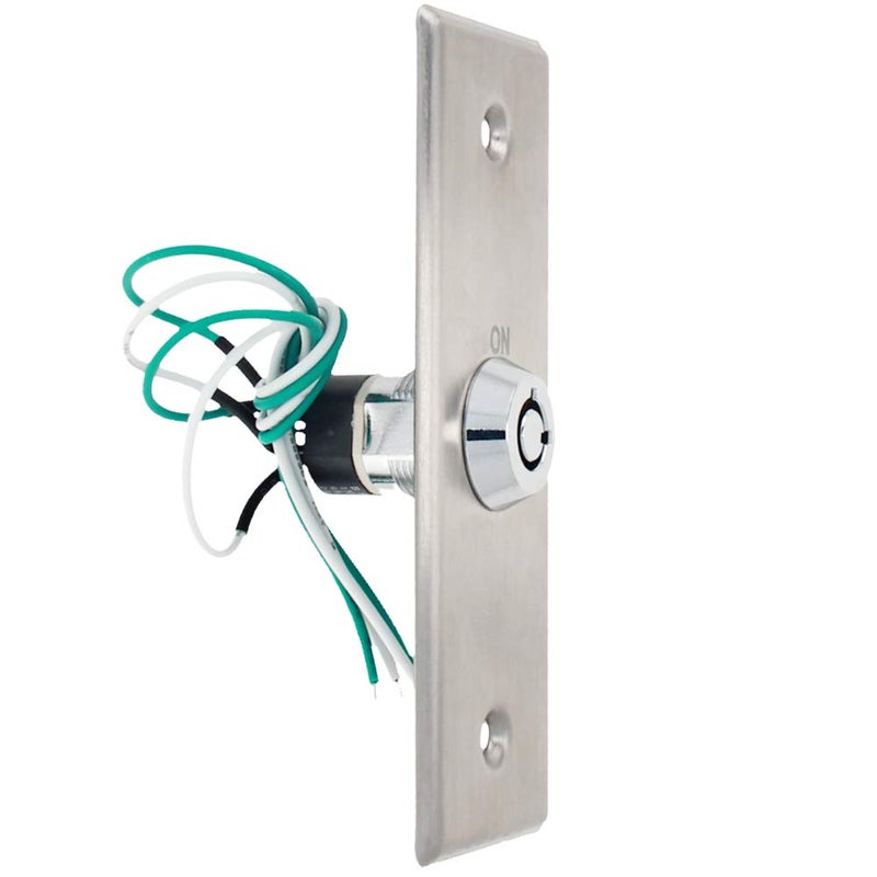 Fielect S40K Key Switch Lock On/Off Exit Switch Emergency Door Release SPST for Access Control Panel Mount with 2 Keys 52 * 36mm 1pcs - Image 4