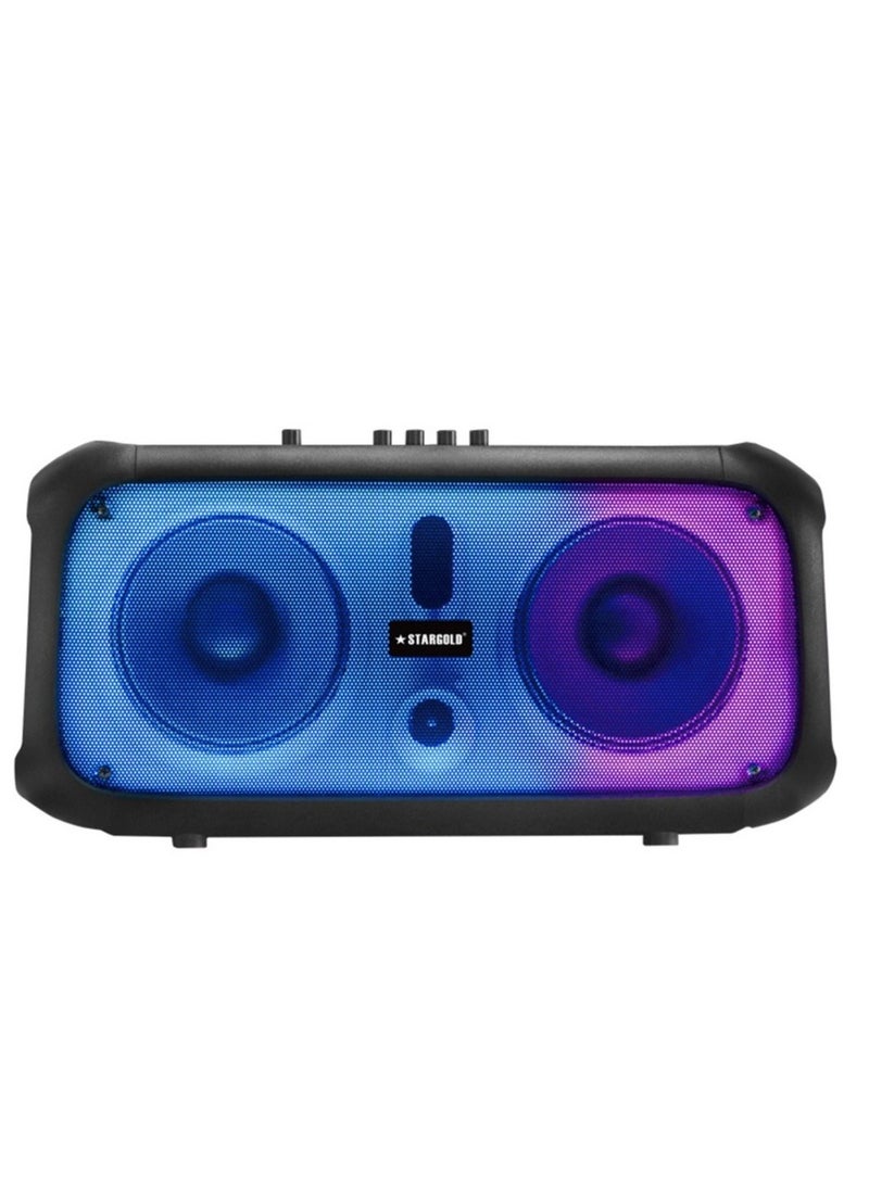 Stargold - SG-G2026 Stereo Speaker with LED Display Wireless Mic and Premium Sound Quality 40W Output with 5000mAh Battery - Image 1