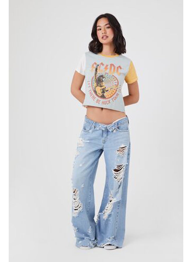 FOREVER 21 ACDC Graphic Cropped Tee  - Image 4