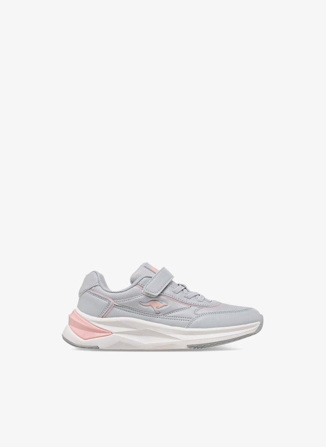 Kangaroos Girls Panelled Hook & Loop School Walking Shoes - Image 3
