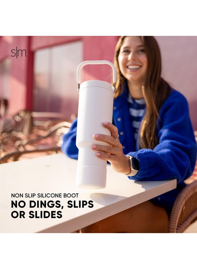 Simple Modern Trek Pivot | 40oz Flip Straw Tumbler with Handle | Water Bottle & Boot | Interchangeable Straw & Chug Lids | Insulated Stainless Steel Jug | Gym Sports Outdoors | Blush - Image 4