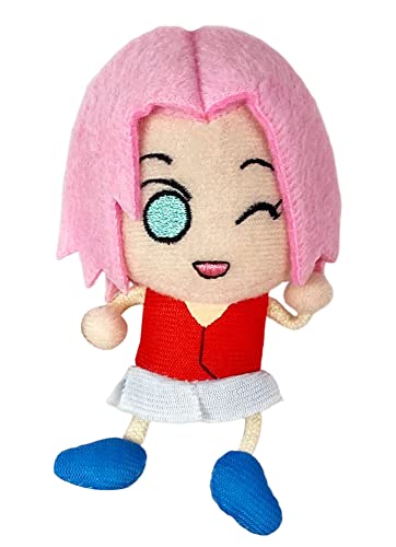 Great Eastern Entertainment Naruto Shippuden Sakura Plush Keychain Multi-colored, 2" - Image 2