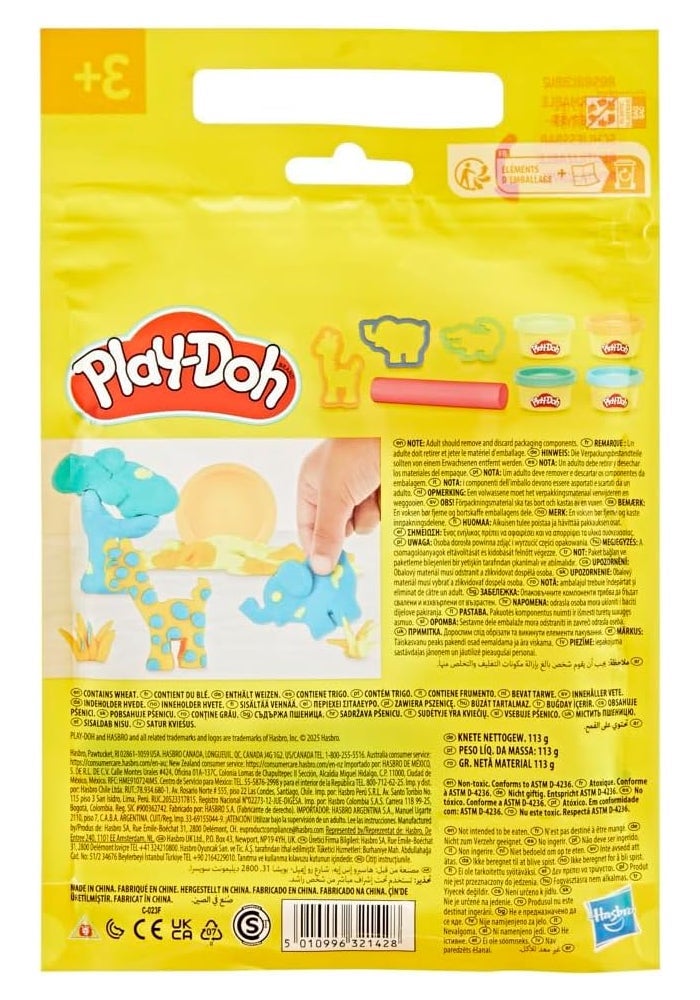 Play-Doh Mini Safari Set - Arts & Crafts Animal Toys for Kids 3+ - Image 4