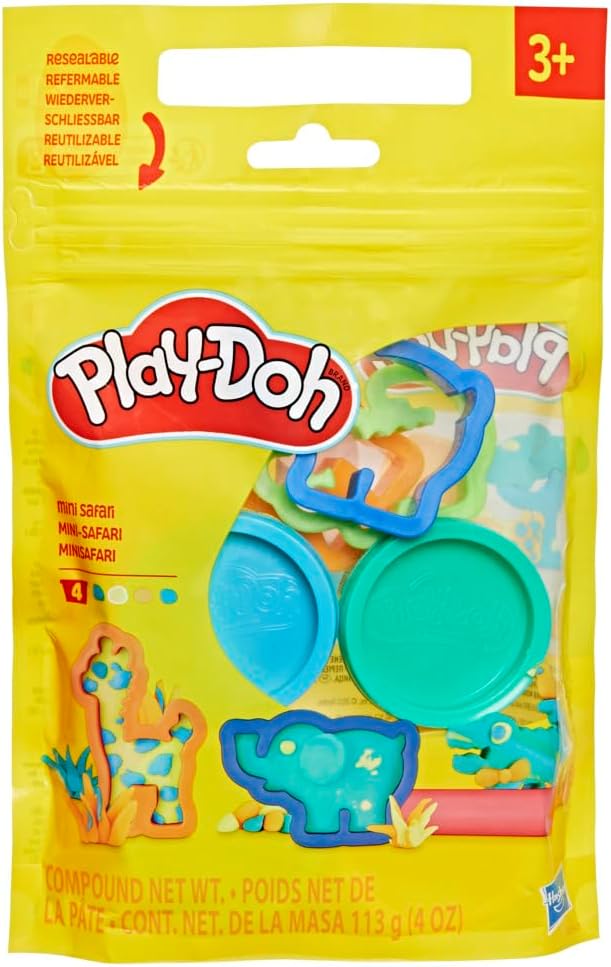 Play-Doh Mini Safari Set - Arts & Crafts Animal Toys for Kids 3+ - Image 3