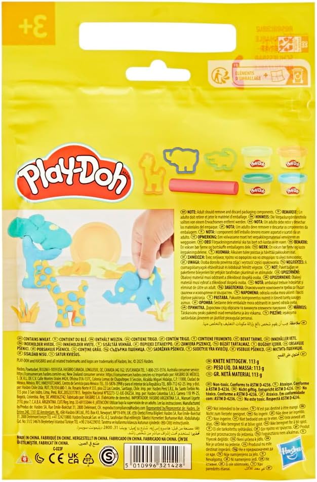 Play-Doh Mini Safari Set - Arts & Crafts Animal Toys for Kids 3+ - Image 4