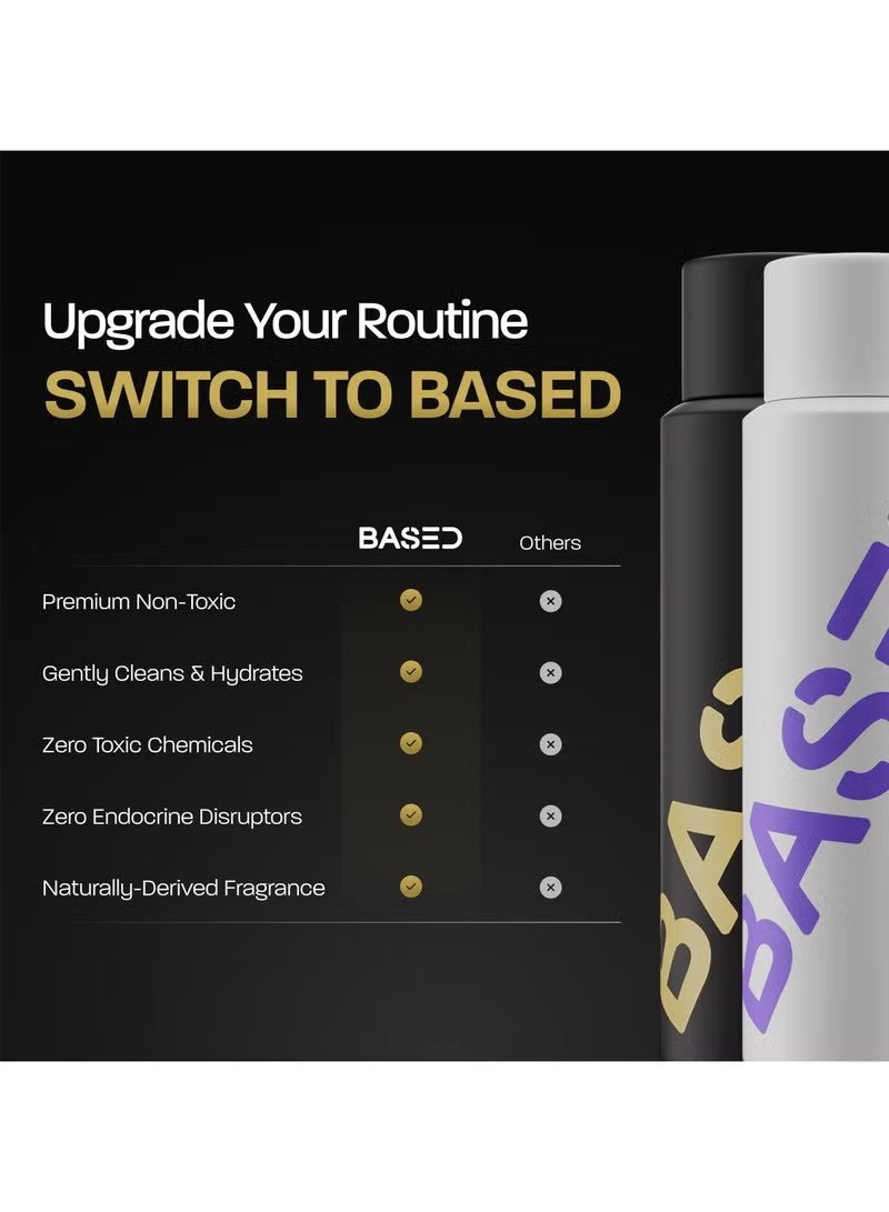 Based Shampoo & Conditioner Bundle with Peppermint Oil, & Coconut Oil, Cleansing Shampoo & Hydrating Conditioner for Men, No Sulfates, Parabens or Phthalates, 8.34 fl oz Bottle (Pack of 2) - Image 3