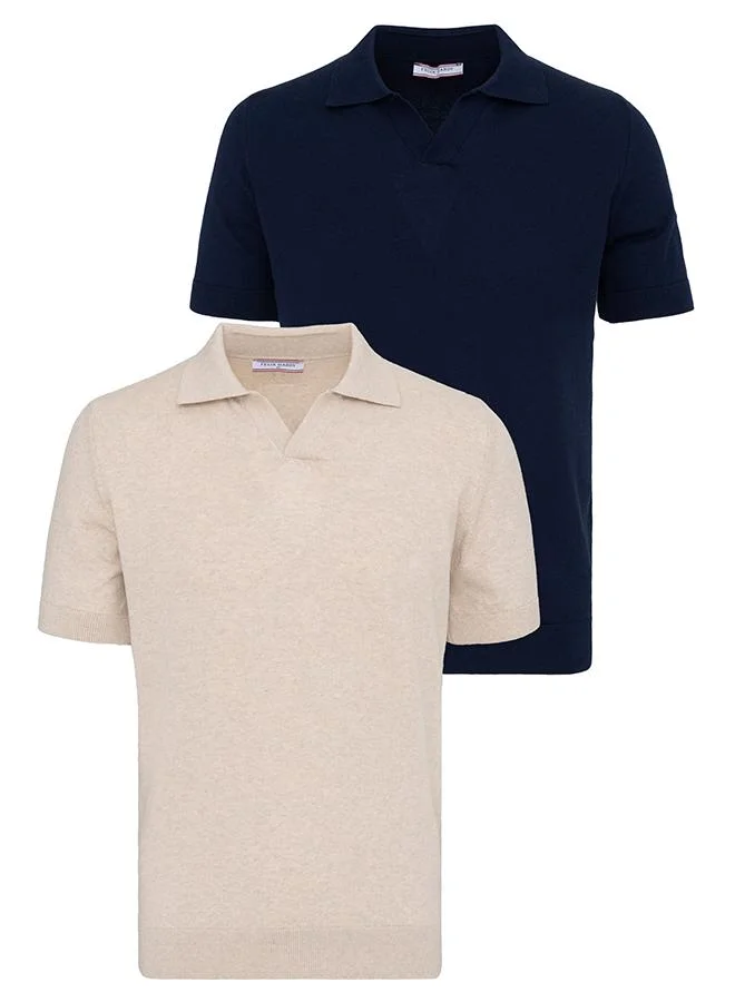 فيليكس هاردي Men's 100% Cotton Polo Shirt Short Sleeve Pack of 2