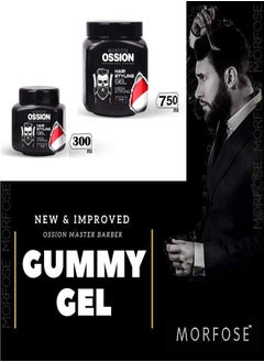 MORFOSE Morfose Ossion Mega Strong Red Gum Hair Gel 750ml: Extreme Hold & Style  - Image 5