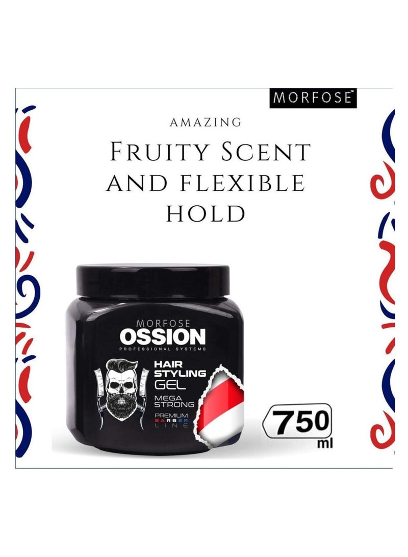 مورفوز جل الشعر مورفوس أوسيون ميجا سترونج ريد جام 750 مل: تثبيت وتصفيف قوي للغاية - Image 2