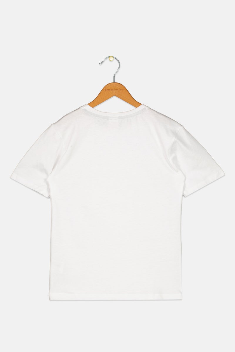 MARVEL Kids Boy Crew Neck Short Sleeve Graphic Print T-Shirt, White - Image 3