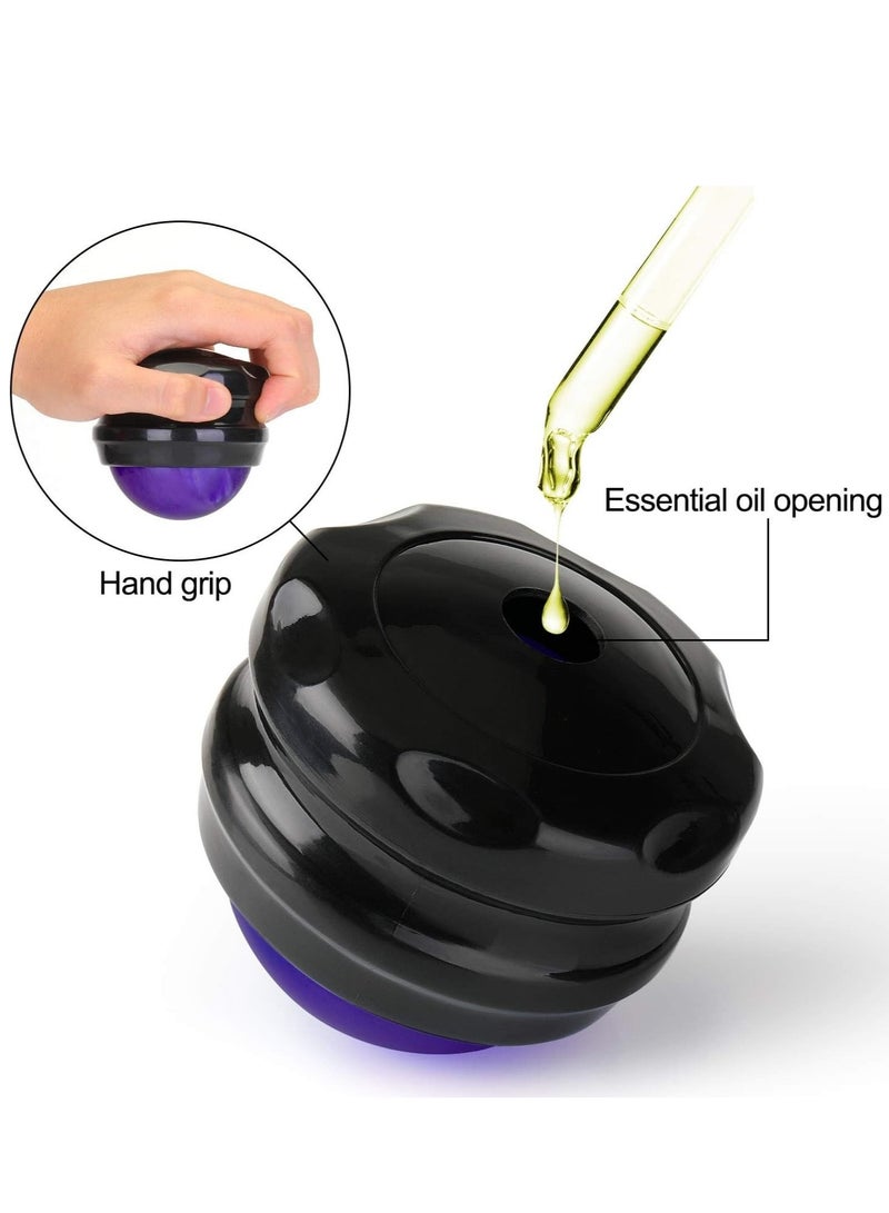 Loquat Manual Massage Roller Ball - Massager and Therapy Tool for Sore Muscles, Shoulders, Arms, Neck, Back, Feet, Body, Deep Tissue, Stiffness, Joint Pain, Stress Relief - Image 3