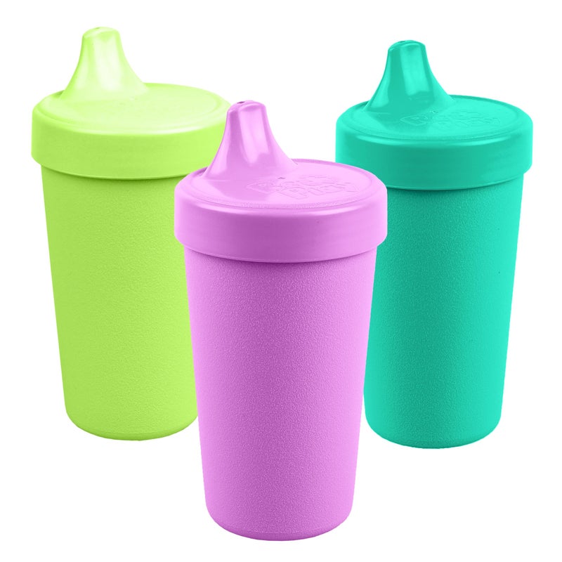 RePlay Sippy Cups for Toddlers 10 Oz Reusable Spill Proof Cups for Kids DishwasherMicrowave Safe Made in USA Set of 3313 x 625 Mermaid