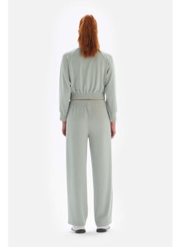 dagi Mint Green Women's Jacket Buttoned Cupro  - Image 3