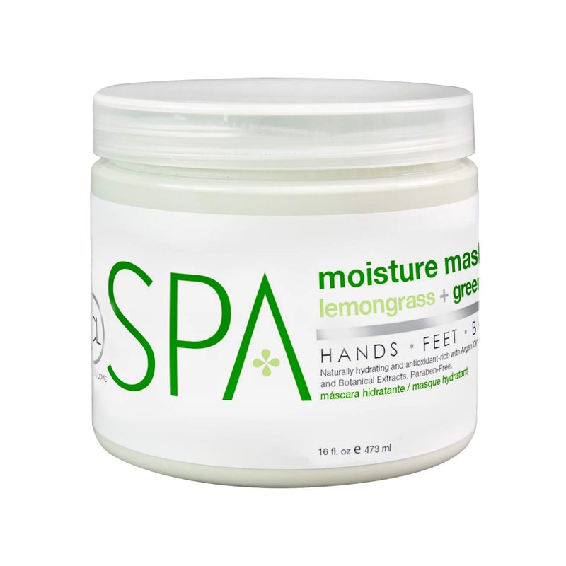 BCL SPA Organic Lemongrass and Green Tea for hands mask foot mask and body mask skin care spa treatment for women at home or professional spa with shea butter argan oil olive oil aloe vera 16 oz