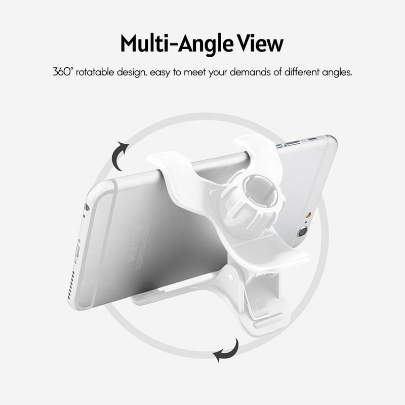 Smartphone Neck Bracket 78 Cm White: Universal 3.5-6 Inch Phone Compatibility - Flexible Adjustable Viewing Angle Neck Bracket for Vlog Creation, Selfies, Video Chat and Bed Or Car Movie Watching - Image 4