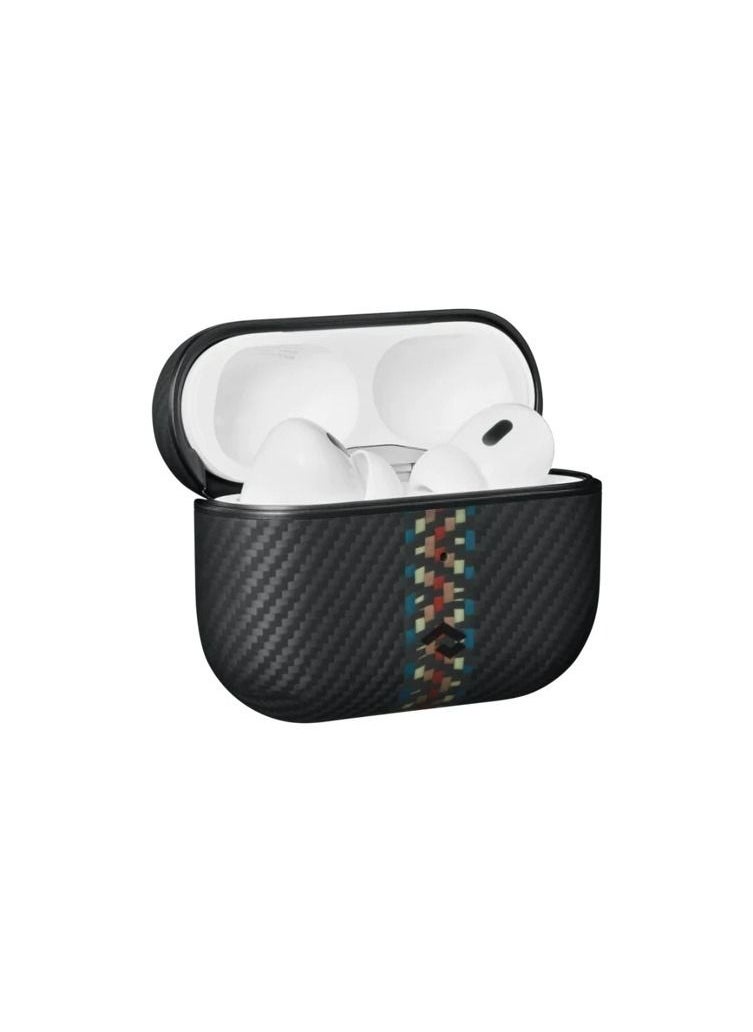 PITAKA - MagEZ Case, MagSafe-compatible protective case for Apple Airpods Pro/Pro 2 - Rhapsody 600D - Image 1