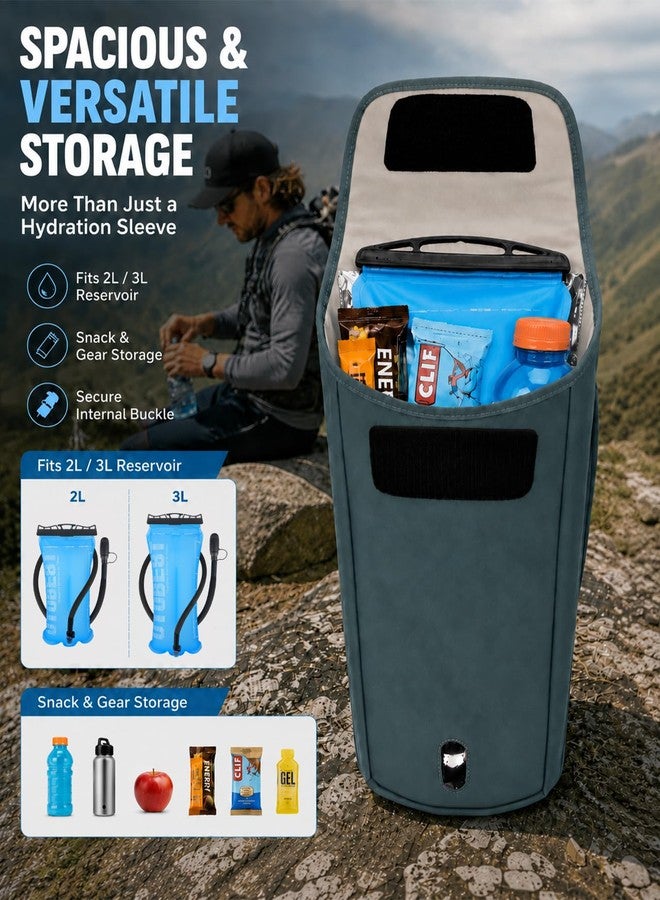 UTOBEST Insulated Insulation Bag for 2L Hydration Water Bladders, 50mm Thick Thermal Insulation, Lightweight Water-Resistant, Prevents Freezing and Keeps Water Cool, Bladder NOT Included - Image 5