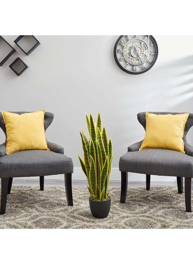 Nearly Natural Nearly Natural 33 Sansevieria Artificial Silk Plants Green  - Image 4