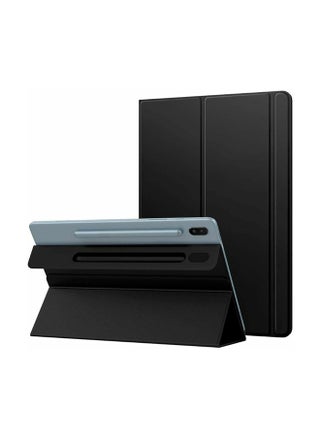 Smart Leather Smart Case Stand Protective Shell For Samsung Galaxy Tab S6 2019 Black - pzsku/ZAD4C85D50C20B8B73268Z/45/_/1725311975/6f340722-47a7-4e04-8f29-a492521b89ae