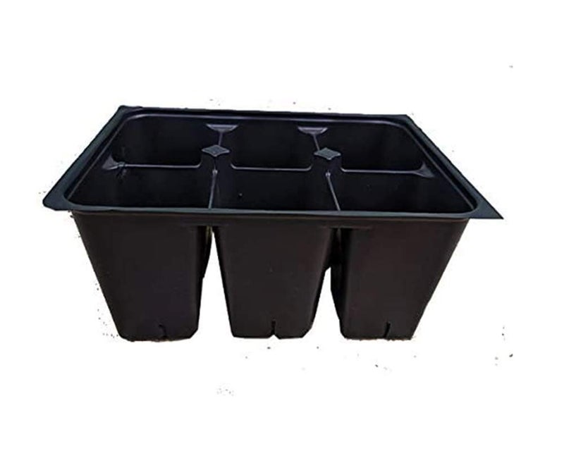 aaamercantile AAAmercantile Seed Starter Trays 90 DEEP Extra Large Cells Total 15 Trays of 6 Cells Each  16 Labels 