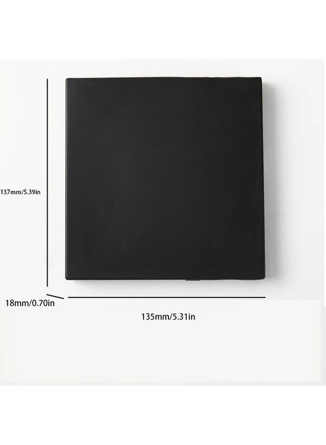 External USB 3 0 DVD RW Burner Ultra Slim Portable CD Drive For Laptop PC Desktop Model A Black - Image 2