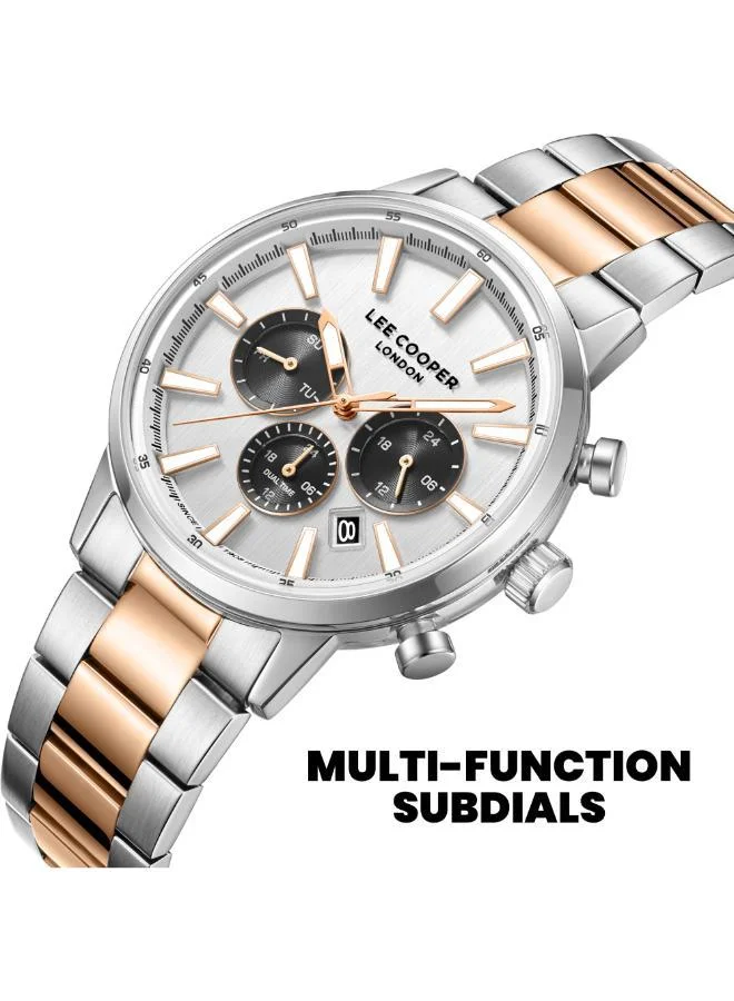 Lee Cooper  Men's Metal MULTIFUNCTION Watch LC08382.530 - 21 mm for Men | Best Price UAE