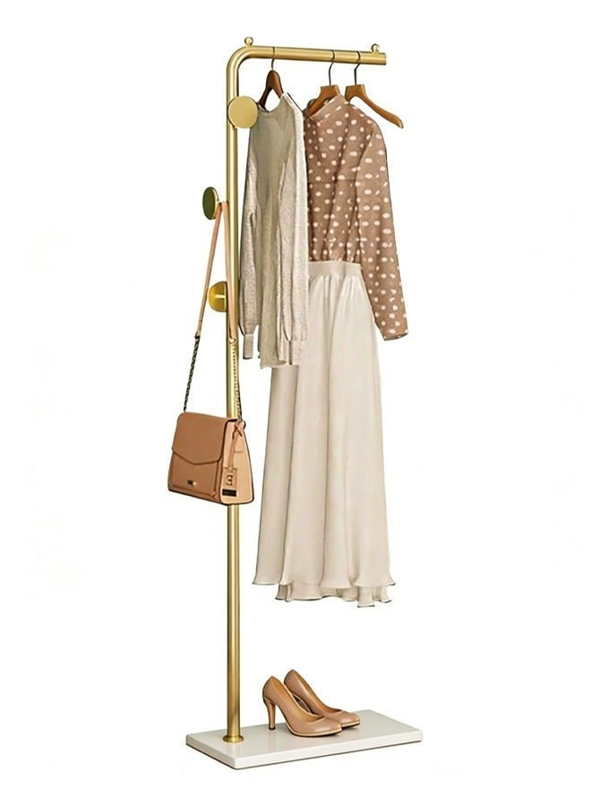 Favarey 170CM Freestanding Coat Rack with 3 Hooks Modern Metal Coat Stand with Natural Marble Base Stylish Coat Rack for Entryway Living Room Bedroom or Office Durable and Functional - Image 1