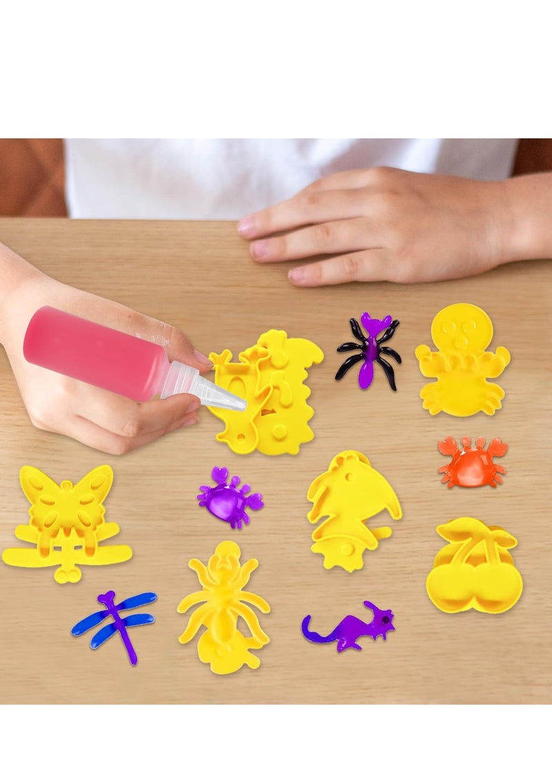 MUMS PLANET - DIY Magic Water Gel Bead Sensory Toys For Kids, Magic Water Elf Kit Handmade 3D Aqua Park Set with Double Sided Mold Sea Creatures Colorful Educational Montessori Toys for Kids 3+ Girls Boys Christmas Birthday Gift - Image 1