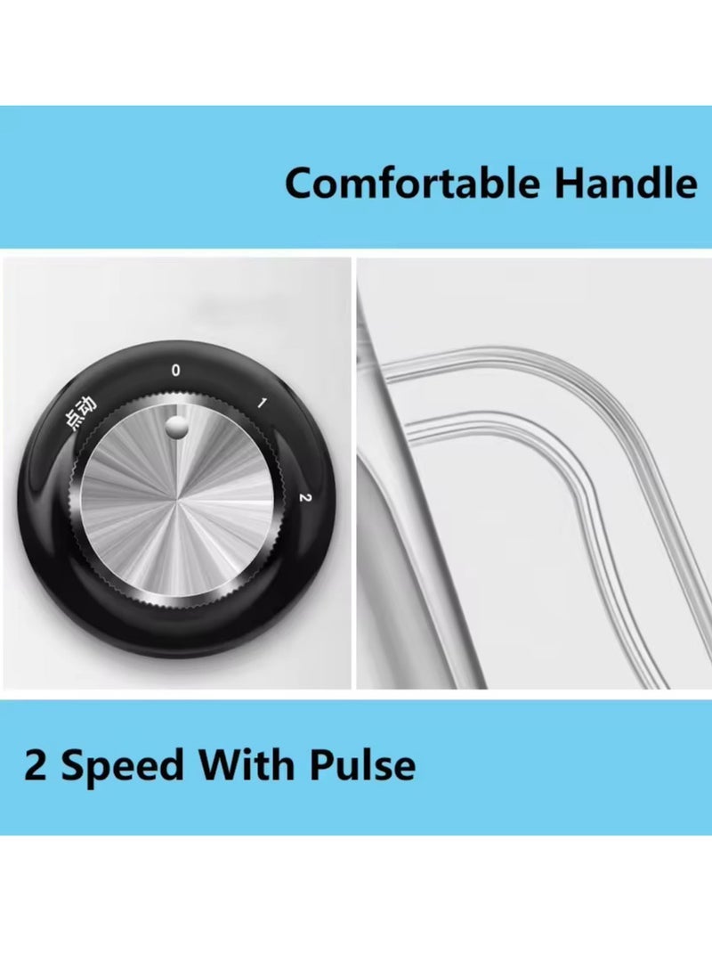 REFURA 2 in 1 Countertop Blender, 1.5L, Grinder Attachment, 2 Speed, Pulse Setting, Dishwasher Safe, Easy Clean, Stain Resistant, Make Smoothies Shakes Soups Sauces, Quick Blending RE-10207 - Image 5