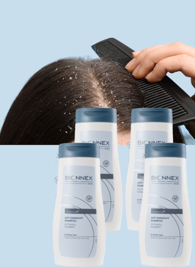 BIONNEX 4 Pieces Bionnex Organica Anti Dandruff Shampoo All Hair Types 300ml - Image 1