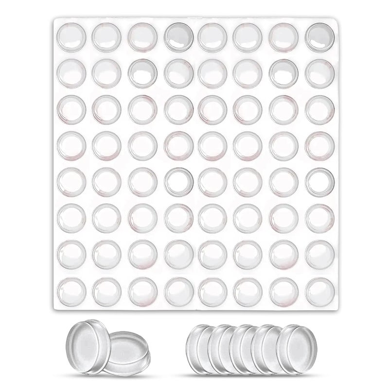 MAUJZA Cabinet Door Bumpers 128 pcs for Sound Dampening and Surface Protection  Cabinet Bumpers Clear selfAdhesive Soft Close 3M Sticky Rubber PadsKitchen Cabinet Cupboard and Drawer Bumpers