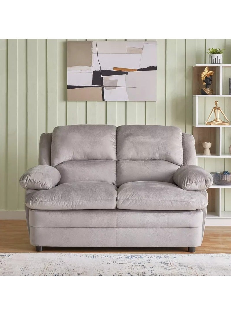 Bless Night Amara Duo Two-Seater Fabric Sofa with Soft Foam Cushioning - Image 2