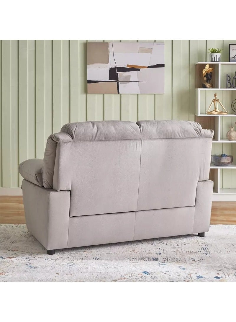 Bless Night Amara Duo Two-Seater Fabric Sofa with Soft Foam Cushioning - Image 3