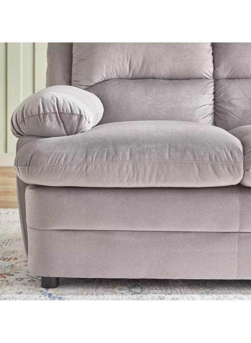 Bless Night Amara Duo Two-Seater Fabric Sofa with Soft Foam Cushioning - Image 4