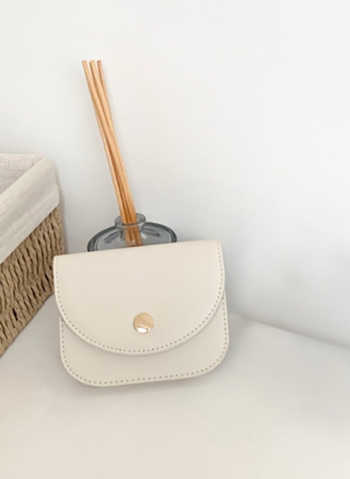 TAILIAN Women's Coin Purse, Change Pouch Wallet, Casual Style Short Coin Purse, Credit Card Holder  and  Card Holder Wallet,Off-white 11x8.5x2.5cm - Image 2