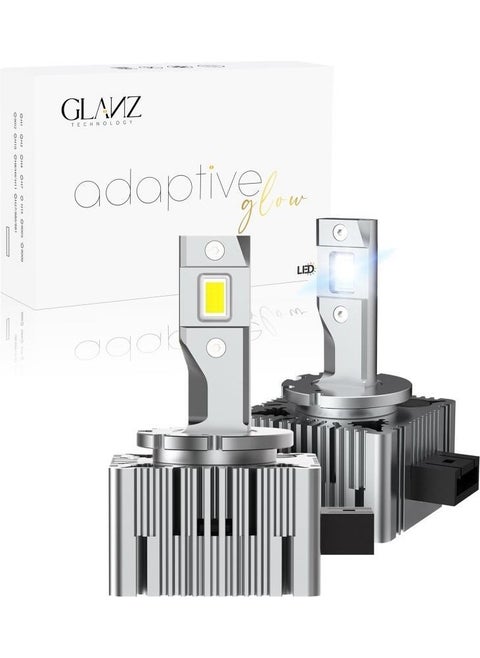 D1S Adaptive Glow LED Xenon White Headlight Bulb 24000LM 6000K