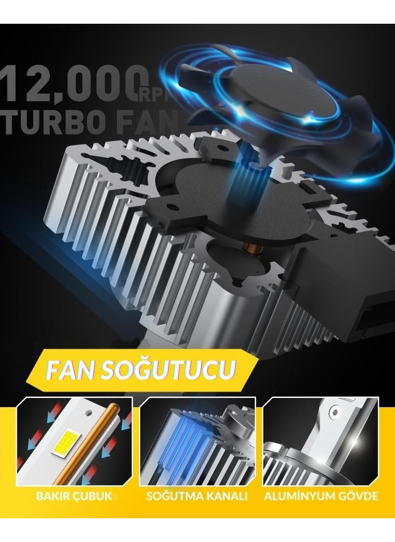 D1S Adaptive Glow LED Xenon White Headlight Bulb 24000LM 6000K
