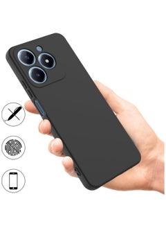 Generic For Realme C63 (4G) Silicone Back Color Cover,Camera Protection From Shocks From TPU Compatible For Realme C63 (4G) (6.67'') (Black)  - Image 2