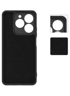 Generic For Realme C63 (4G) Silicone Back Color Cover,Camera Protection From Shocks From TPU Compatible For Realme C63 (4G) (6.67'') (Black)  - Image 4