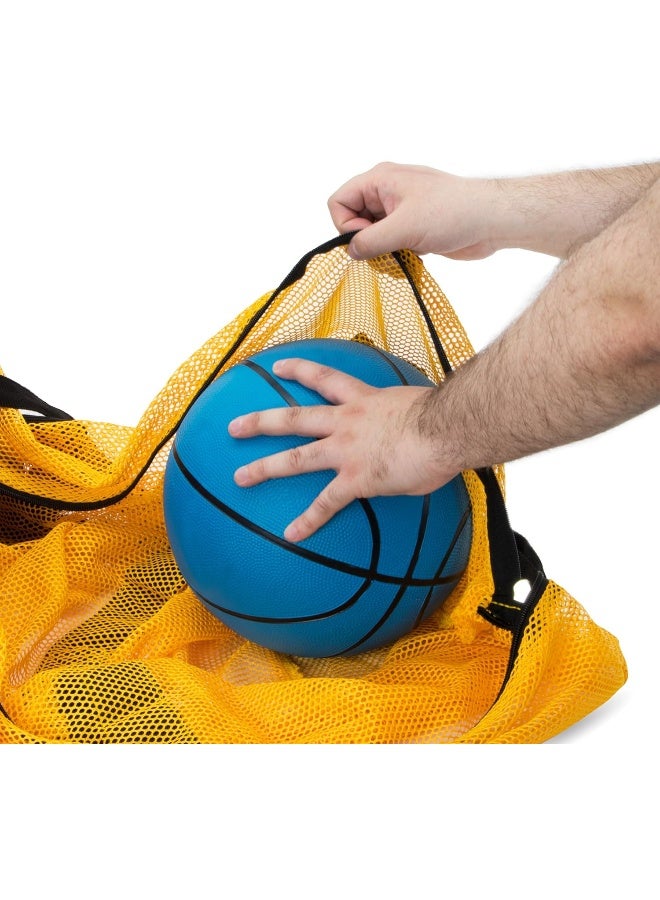 Crown Sporting Goods Crown Sporting Goods 39'' Mesh Sports Ball Bag with Adjustable Shoulder Strap, Oversize Duffle - Great for Carrying Gym Equipment, Jerseys, & Laundry  - Image 2