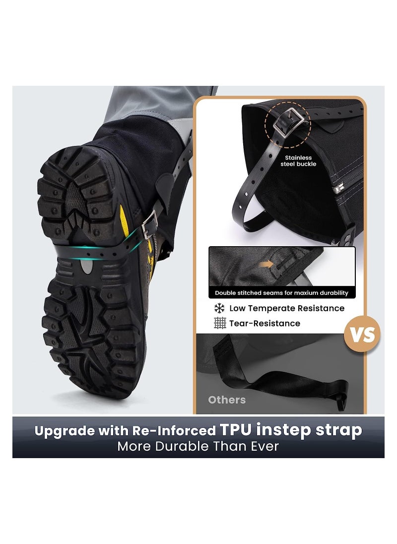 KASTWAVE - Waterproof Leg Gaiters for Hiking, Lightweight Breathable Boot Gaiters with Upgraded Zipper Design for Hiking Walking Climbing Hunting Skiing, L - Image 1