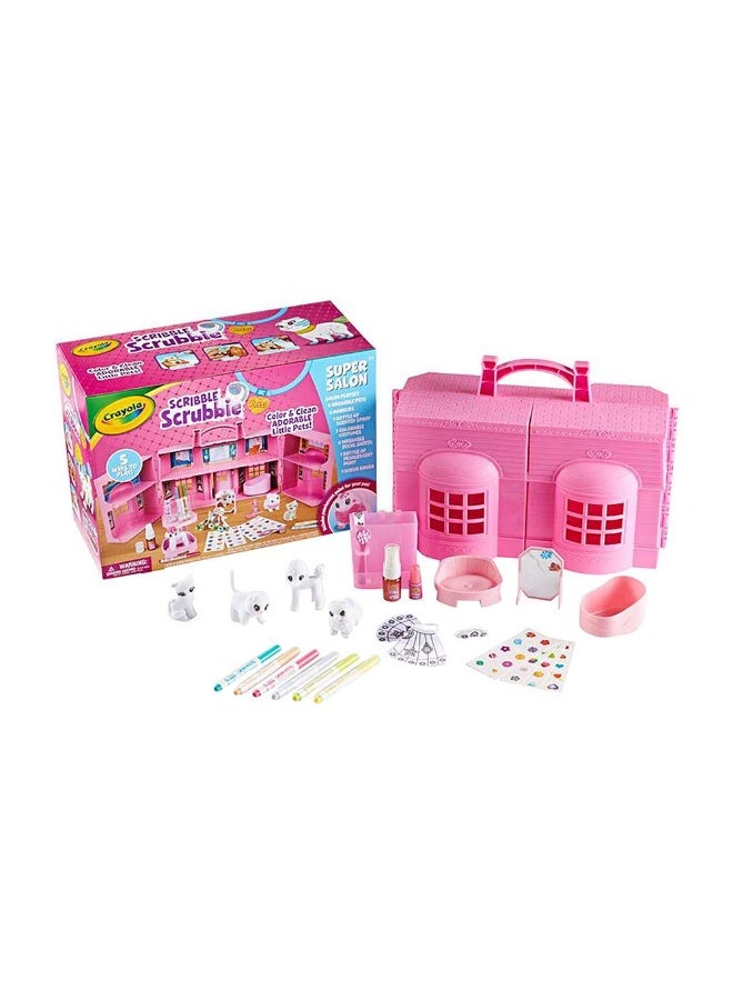 Crayola مجموعة لعب صالون الحيوانات الأليفة سكرابل سكرابي سوبر - Image 2
